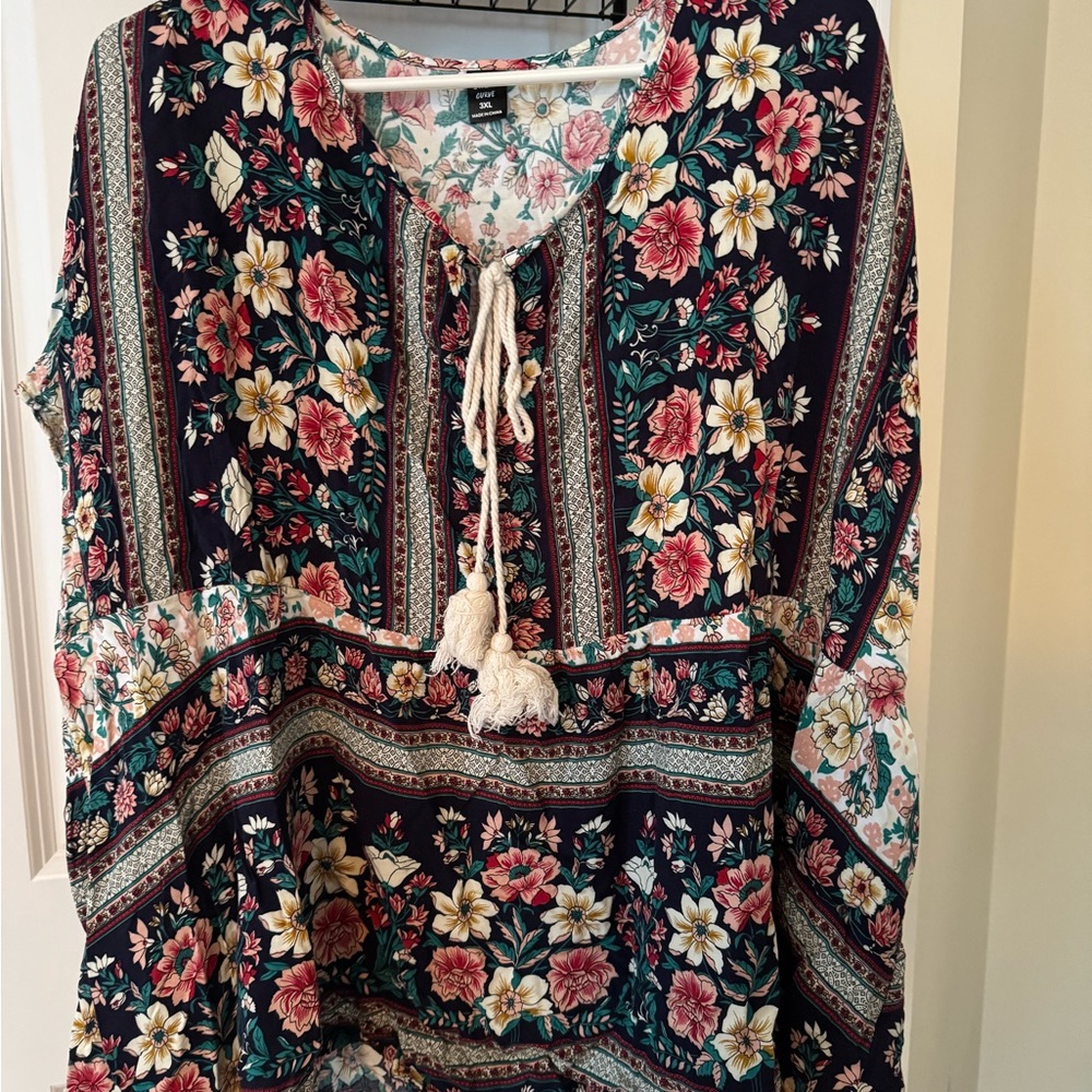 SHEIN Multicolor Floral Blouse